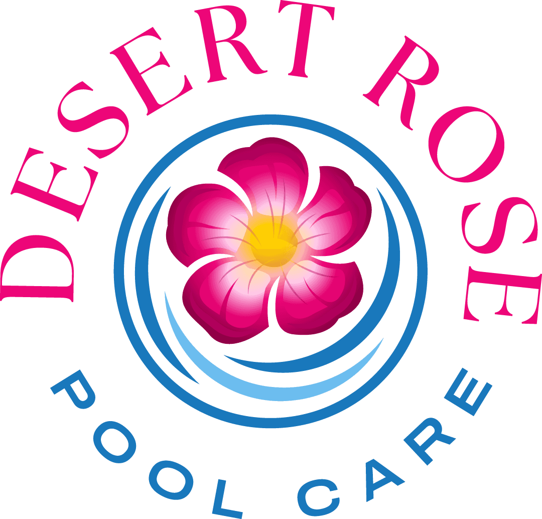 Desert Rose Pool Care full color emblem