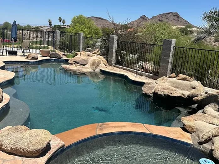 Pool maintained by Desert Rose Pool Care North Phoenix